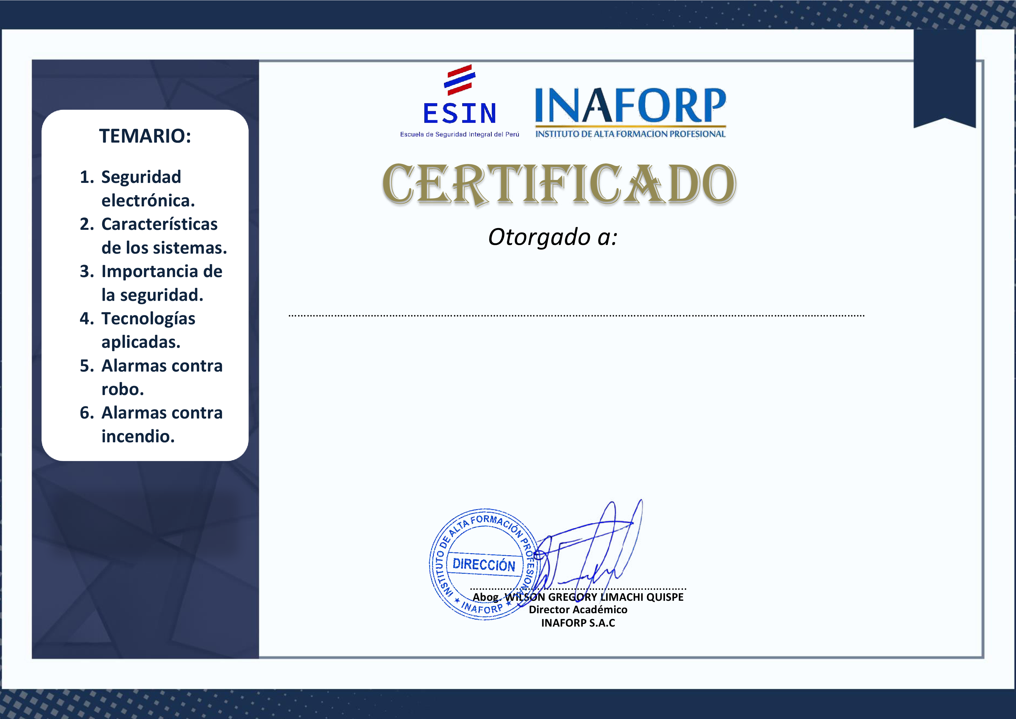Certificado