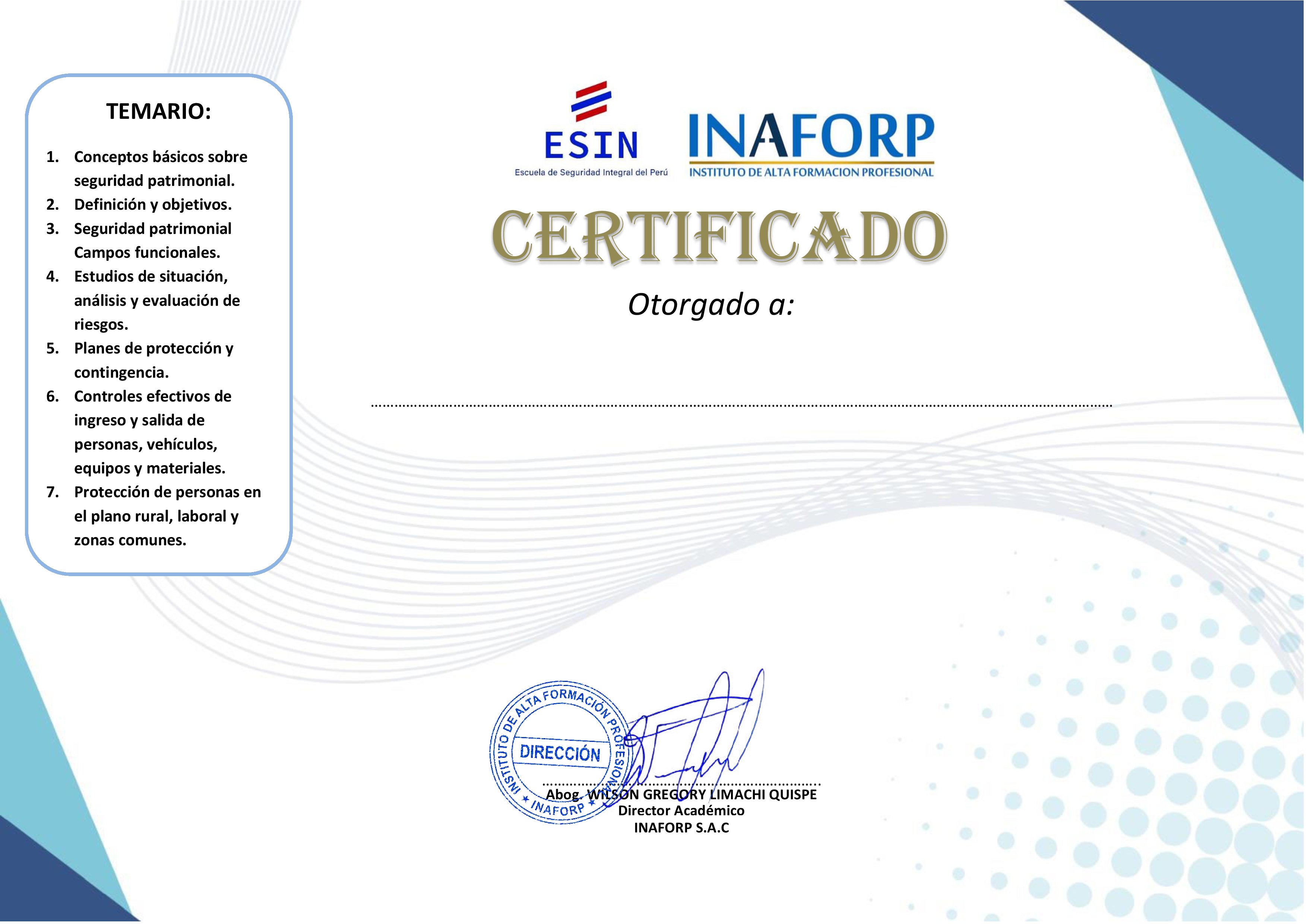 Certificado