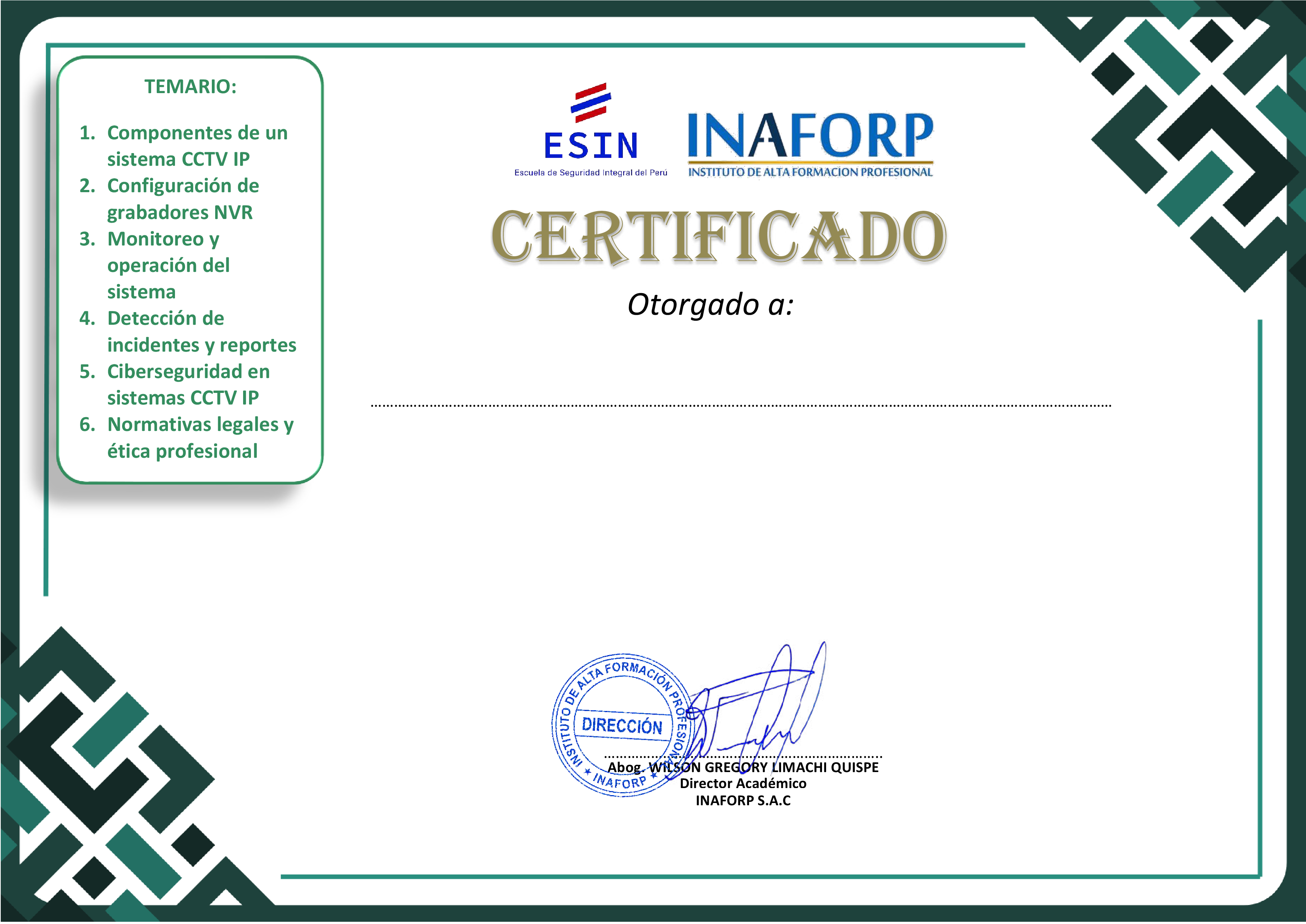 Certificado