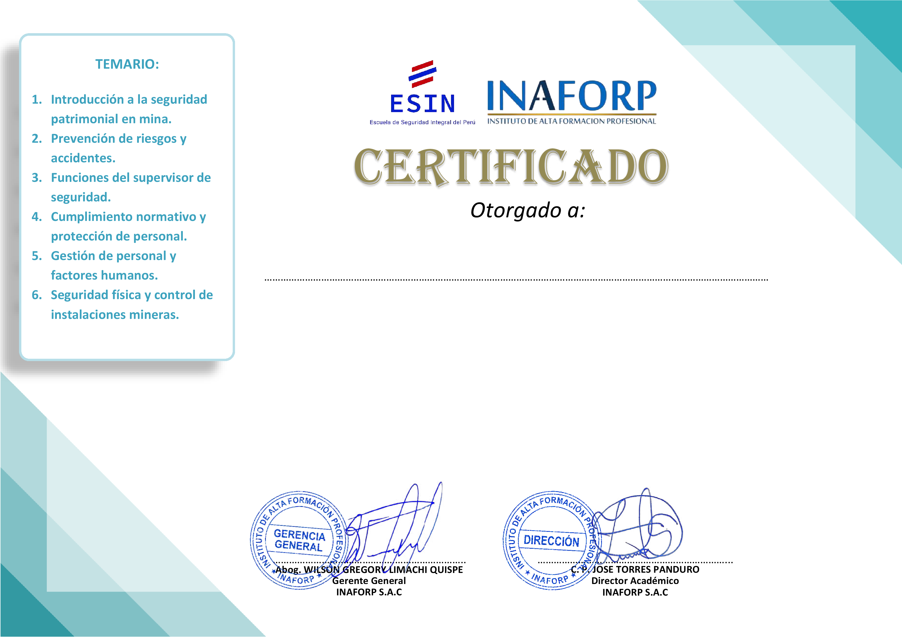 Certificado