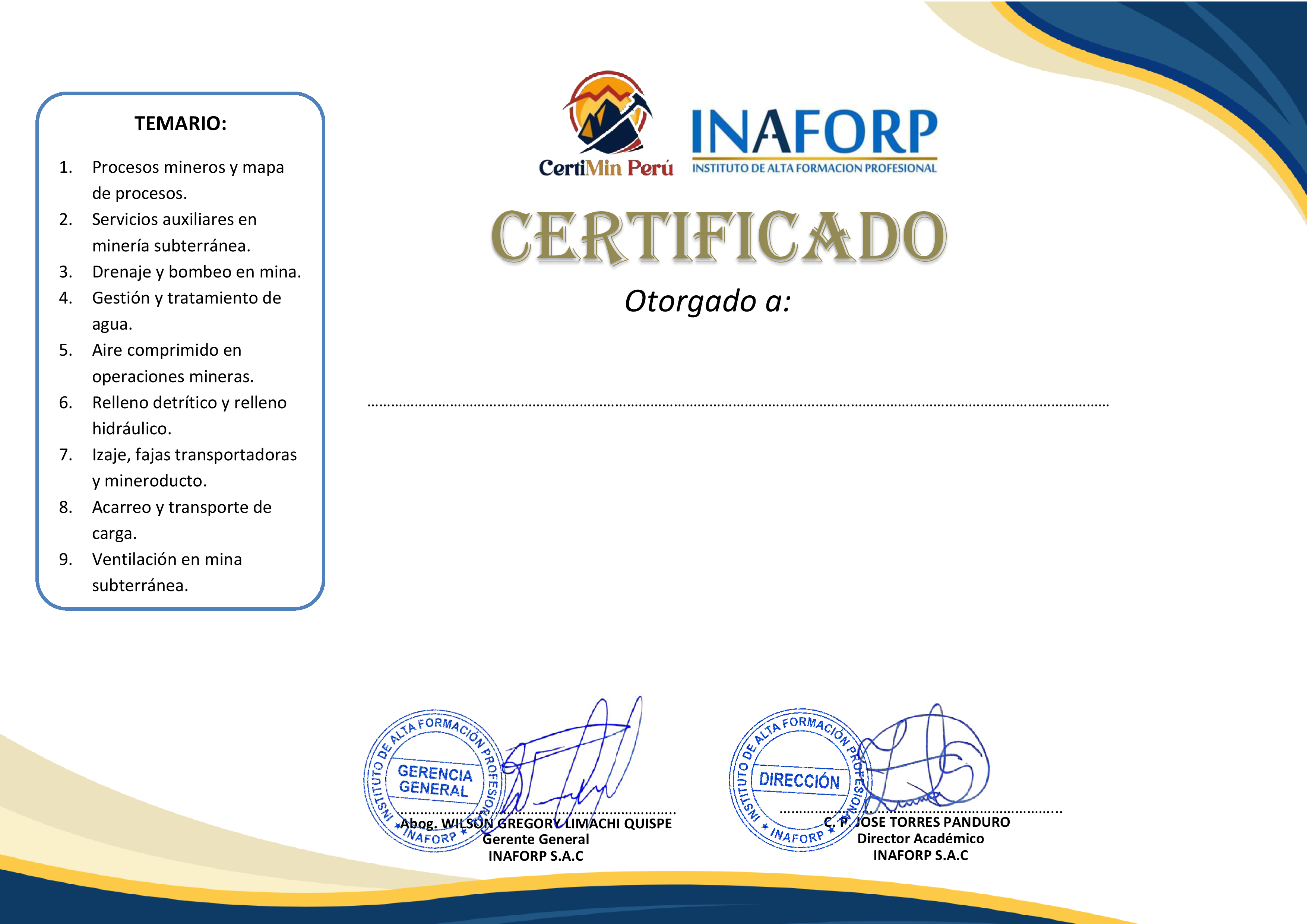 Certificado