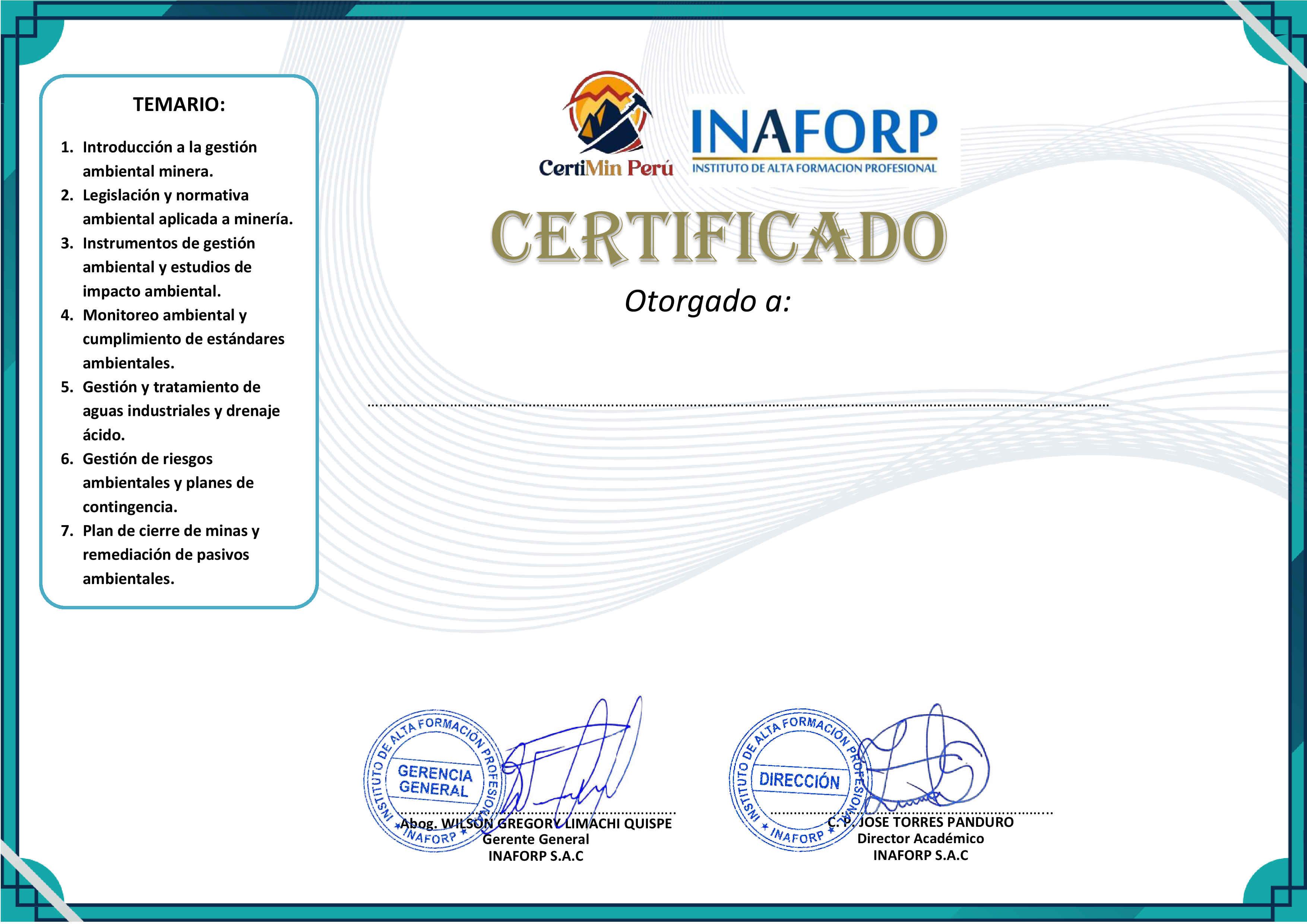 Certificado