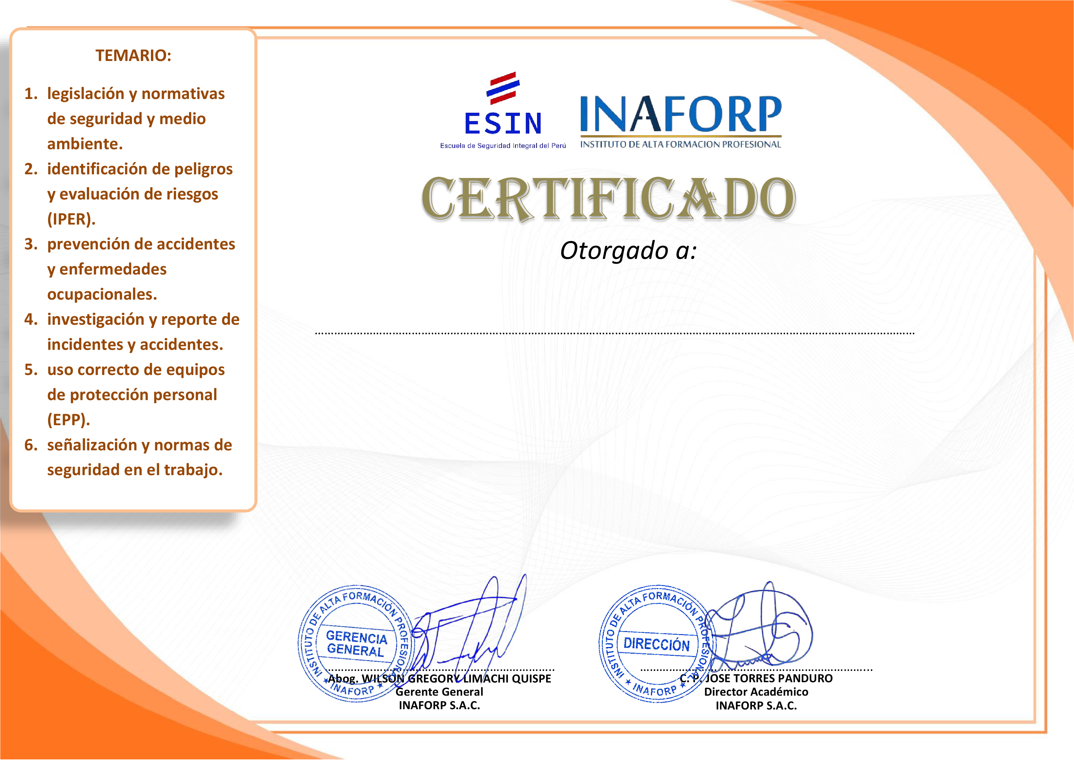 Certificado