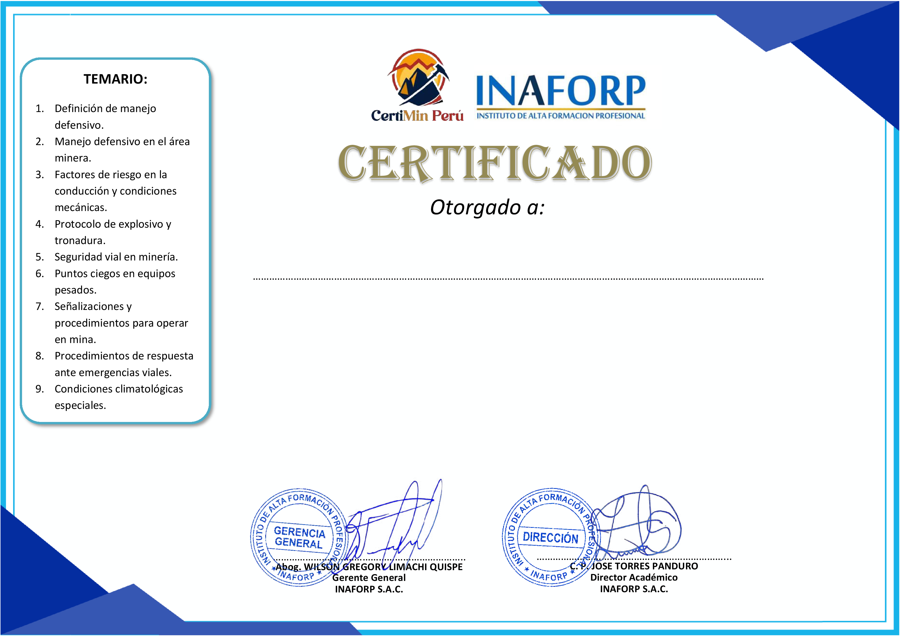 Certificado