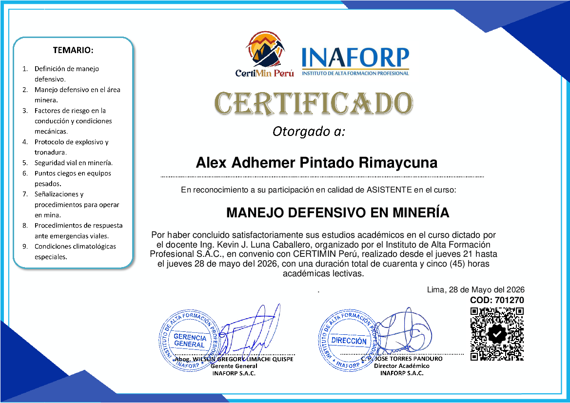 Certificado
