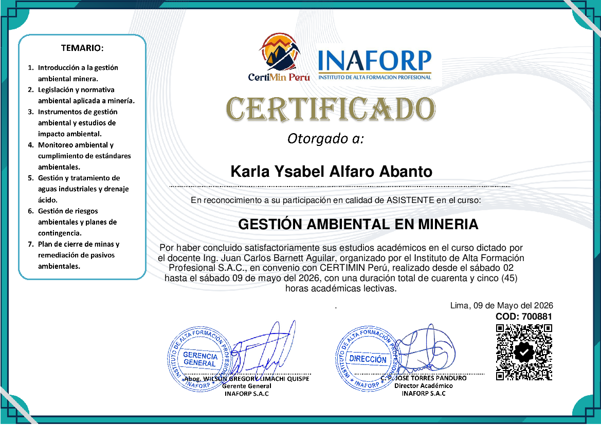 Certificado